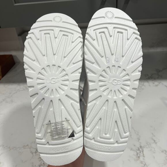 New UGG Plush Neumel Camo Winter Boots White Lace Up Round Toe Men's Size 12 - Picture 8 of 9